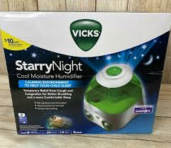 A humidifier for your baby's nursery may help ease the symptoms of a cold or other respiratory illness. Vicks Starry Night Cool Moisture Humidifier V3700 Babies R Us Exclusive New For Sale Online