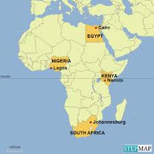 It connects to information about africa and the history and geography of african countries. Stepmap 4 Big Cities Of Africa Landkarte Fur Africa