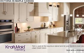 Kraftmaid Victoria Maple Canvas Kraftmaid Kitchens Kitchen Island With Seating Kitchen Cabinet Styles
