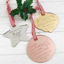 Check spelling or type a new query. Engraved Mirror Acrylic Teacher S Christmas Decoration Personalised Favours