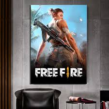 Por último, mas não mesmo importante separamos um pack especial de avatares no estilo cartoon que são extremamente populares na comunidade de free fire. 1 Piece Hd Cartoon Picture Garena Free Fire Game Poster Painting Wall Sticker Free Fire Battlegrounds Poster Wall Art Painting Painting Calligraphy Aliexpress