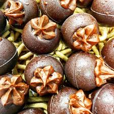Maple Mocha Mousse Filled Dark Chocolate Balls Www Cateringseattle Com Dessert Items Custom Desserts Food