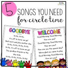 Circle time songs for preschool! Circle Time Songs For Kindergarten