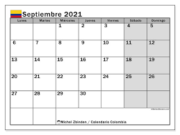 Maybe you would like to learn more about one of these? Calendario Colombia Septiembre De 2021 Para Imprimir Michel Zbinden Es