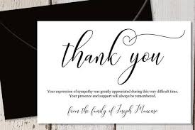 We design and you print! 14 Funeral Thank You Cards To Express Gratitude From The Heart Love Lavender