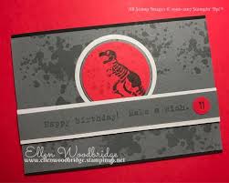 Ellen Woodbridge Independent Stampin Up Demonstrator Central Coast Nsw Australia No Bones Abou Birthday Cards For Boys Dinosaur Cards Inspirational Cards