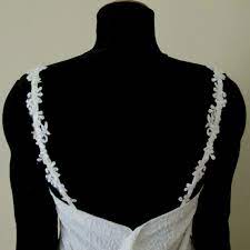Ivory Detachable Wedding Dress Straps Skinny Straps Lace Etsy Wedding Dresses With Straps Detachable Wedding Dress Lace Straps