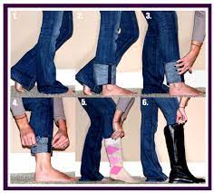 Non Skinnies Into Boots How To Look Skinnier Clothing Hacks How To Fold Jeans