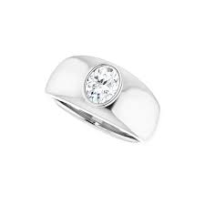 Purchase Online 1 Carat Oval Cut Solitaire Moissanite Ring ...