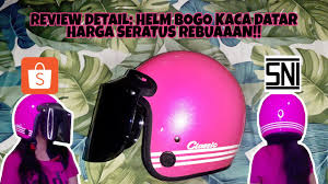 Harga helm bogo kaca datar di shopee : Shopee Haul Helm Bogo Murah Kekinian Berkualitas Tipuy Channel Youtube