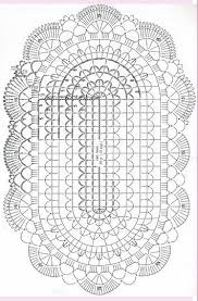 Pg 2 Of 2 Basic Oval Doily Chart Crochet Doily Diagram