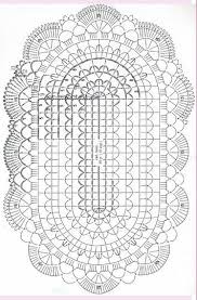 Pg 2 Of 2 Basic Oval Doily Chart Crochet Doily Diagram