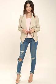 Bb Dakota Laverne Light Beige Vegan Leather Jacket Beige Leather Jacket Outfit Leather Jacket Jackets