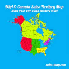 Florida attractions map fresh usa canada map outline. United States And Canada Sales Territory Map Editable Sales Territory Maps