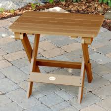Highwood Folding Adirondack Side Table In 2020 Synthetic Wood Side Table Solid Wood Side Table