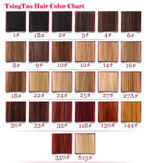 Lace Wigs Hair Color Chart