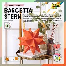Amazon.com: Folia 8363030 Bascetta Star Handicraft Set, Blue, Orange, 15 x  15 cm : Arts, Crafts & Sewing