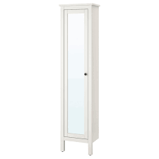Special film protects against splintering if traditionally, lead, which is a toxic metal, is used to coat mirrors. Hemnes High Cabinet With Mirror Door White 19 1 4x12 1 4x78 3 4 49x31x200 Cm Ikea