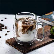 Double Wall Coffee Cup In 2021 Glass Coffee Cups Double Wall Glass Mugs