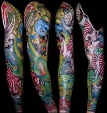 Farbige Japanische Tattoos Sleeve Tattoo Mit Samurai Motiv Bestsleevetattoos Sleeve Tattoos Full Sleeve Tattoos Japanese Tattoo