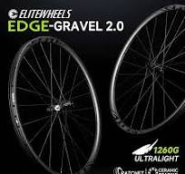 Ruedas Carbono ELITEWHEELS Edge - 1314g Ultraligeras, Disc Brake, 40-65mm,  Rodamientos Cerámica