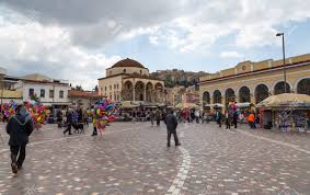 During the week visitors love. Monastiraki Square Athens Greece Stock Photo Picture And Royalty Free Image Image 18604114