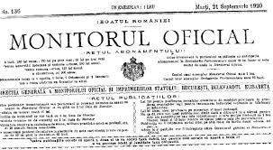 Monitorul oficial al româniei este publicaţia oficială a statului român, în care se publică actele prevăzute de constituţie, de prezenta lege şi alte acte normative. Document Textul Integral Al Tratatului De La Trianon In Monitorul Oficial Din 1920 Romania Breaking News Rbn Press