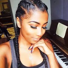 We've done the handiwork of putting together some of our fave celebs rocking braids in countless ways — all you have to do is sit back. Cute Braided Hairstyle For Black Women Hairstyle For Women