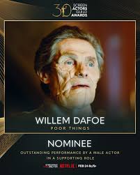 Presenting the stellar lineup for Outstanding Performance by a Male Actor  in a Supporting Role: Sterling K. Brown, Willem Dafoe, Robert De Niro,  Robert Downey Jr., and Ryan Gosling 💫 #SAGAwards