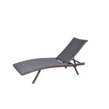 Shop Allen Roth Woven Aluminum Patio Chaise Lounge At Lowes Com Patio Chaise Lounge Aluminum Patio Chaise Lounge