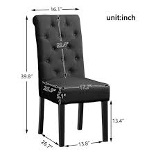 Homesailing Taupe Dining Chair Set Of 4 For Kitchen Restaurant Black Wood Leg Chairs With Comfy Fabric Uphol Dining Chairs Upholstered Seating High Back Chairs