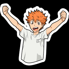 Original posted by zirvu► anime haikyuu apaan gan? Haikyuu Shoyo Hinata Sticker Sticker Mania