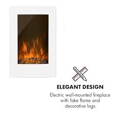 Available in two sizes, these fireplaces are perfect when luxury is a must, but space is at a premium. Klarstein Lausanne Vertical Electric Fireplace 2000w Weekly Timer White