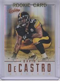 Pittsburgh steelers rookie guard david decastro suffered a right knee injury during the first quarter of saturday night's preseason game against the buffalo bills. Buy David Decastro Cards Online David Decastro Football Price Guide Beckett