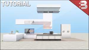 Minecraft Modern Kitchen Tutorial Youtube Minecraft Modern Minecraft Modern Kitchen Kitchen Tutorial