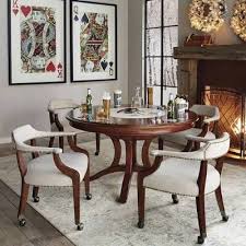 Nicholson Game Table And Four Chairs Set Frontgate Game Table And Chairs Game Room Furniture Furniture