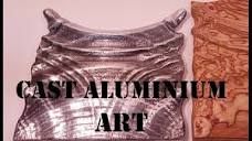 Greensand Casting Awesome Aluminium Wave Art - YouTube