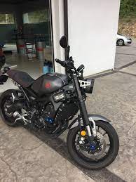 Xsr900 Matt Black With Yamaha Logo Yamaha Cafe Racer Motorcycle Cafe Racer