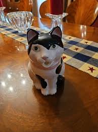 Vintage 1983 Fitz And Floyd Cat Pitcher As Is