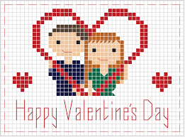 Cross stitch patterns of people. Personalize This Sweet Valentine S Day Cross Stitch Pattern Cross Stitch