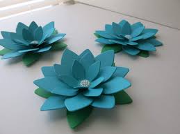 Maybe you would like to learn more about one of these? 4 Inch Dark Teal Blue Lotus Paper Flowers Set Of 3 Turquoise Water Lily Centerpiece Table Decor Silk Flower Arrangements
