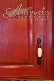 Chalkpaint Custom Red Kitchen Cabinets Painted Kitchen Cabinets Colors Red Cabinets Red Kitchen Cabinets