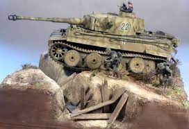 tiger i at kursk 1943 dioramen modell modellbau