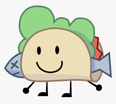 Fish tacos is a meat food item made in the crock pot by combining 1 corn and 1 fishes. Battle For Dream Island Wiki Battle For Dream Island Taco Hd Png Download Kindpng