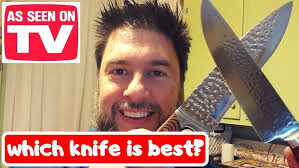 As seen on tv ads show a plastic credit. Forged In Fire Knife Vs Elegant Life Damascus Chef Knife As Seen On Tv Vs Amazon Youtube