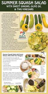 Heat a pan for 2 minutes then add olive oil and heat for 2 more minutes. Summer Squash Salad With Sweet Onions Olive Oil Two Vinegars Franklin Farmers Market