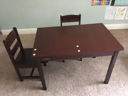Ships from and sold by amazon.com. Kidkraft Kidkraft Wooden Rectangular Table 2 Chair Set For Kids Natural Walmart Com Walmart Com