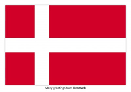 Taarten worden ook versiert met vlaggetjes. Many Greetings From Denmark Vakantiegroeten Echte Ansichtkaarten Online Verzenden