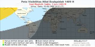 Tahun pertama hijriah dimulai pada hari jumat, 1 muharram yang bertepatan dengan tanggal 16 juli 622 m. Daftar Peta Visibilitas Hilal Tahun 1409 Hijriyah Alhabib Mewarnai Dengan Islam