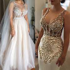 Mary Ioannidis Custom Made Second Hand Wedding Dress Save 75 Removable Skirt Wedding Dress Dresses Gold Wedding Dress